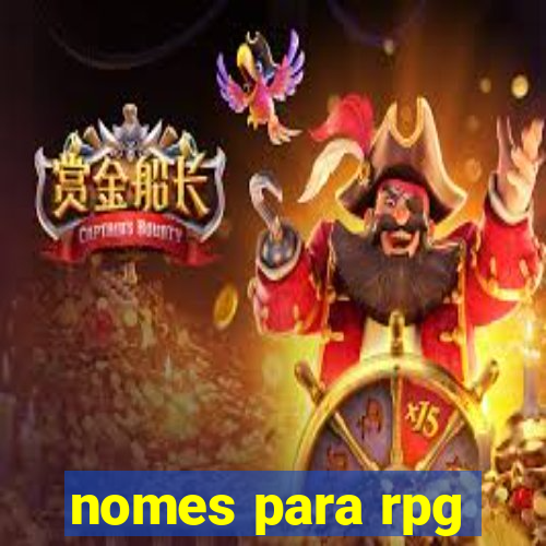 nomes para rpg